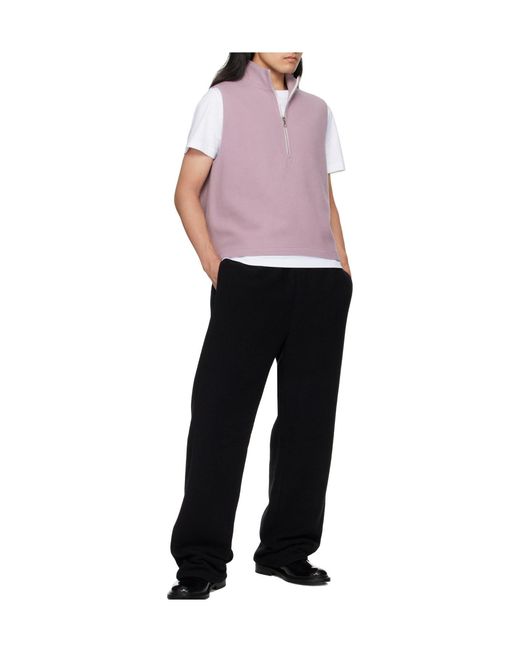 Rier Purple Fleece City Vest for men