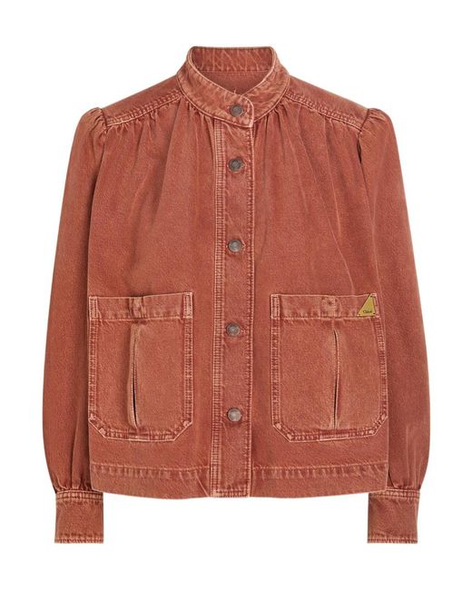 Chloé Orange Denim Jacket