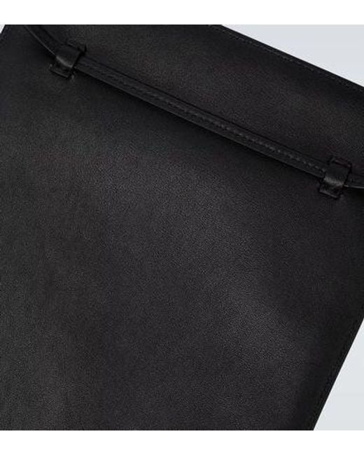 The Row Black Rectangular Shoulder Bag for men
