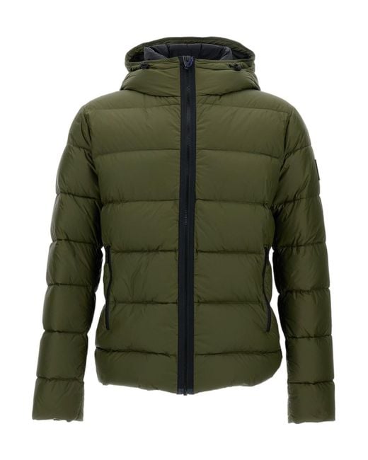 Fay Green Hooded Puffer Jacket for men