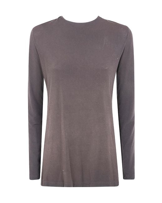 Uma Wang Brown Long-Sleeved T-Shirt