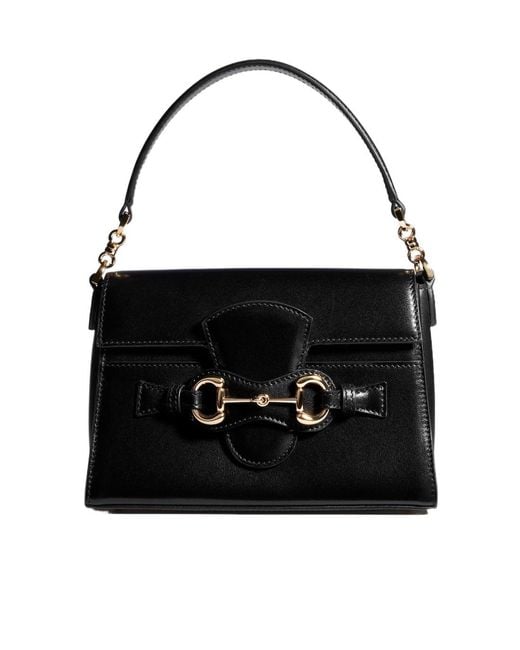 Gucci Black Horsebit Duomo Small Top Handle Bag