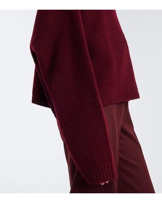 Lisa Yang Red Zerlina Cashmere Sweater