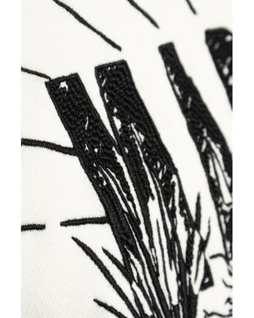 Isabel Marant White Mikoy Logo Printed Sweatshirt for men
