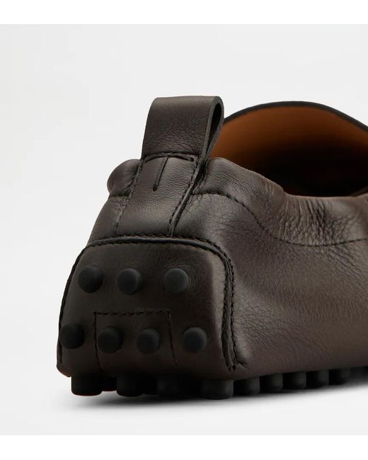 Tod's Brown Round-Toe Loafers