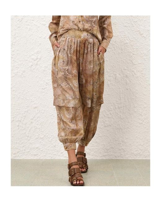 Zimmermann Brown Rebellion Harem Pants