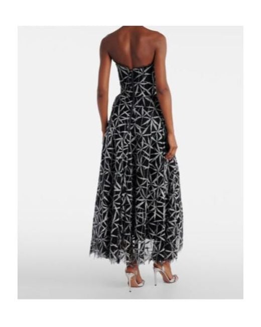 Maticevski Black Axis Embellished Gown