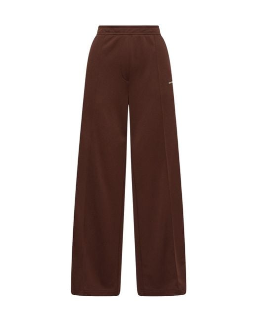 Moncler Brown Tailored Logo Sweatpants