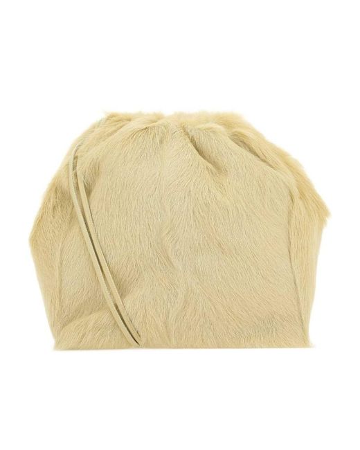 Jil Sander Natural Dumpling Drawstring Shoulder Bag