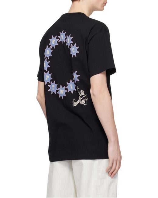 Carhartt Black Wip Graphic Print T-Shirt for men