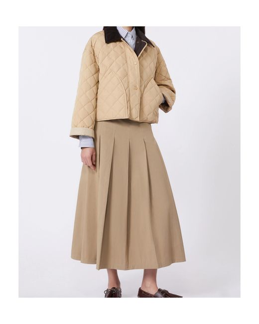 Weekend by Maxmara Natural Quilted Button-Up Coat