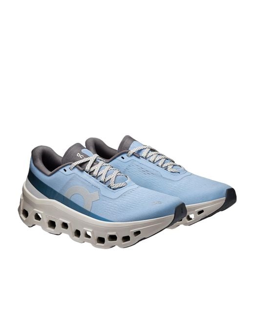 On Shoes Blue Cloudmonster 1 Running Sneakers