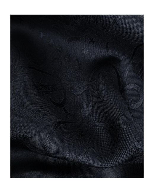 Ferragamo Blue Ferragamo Decorative Pattern Scarf