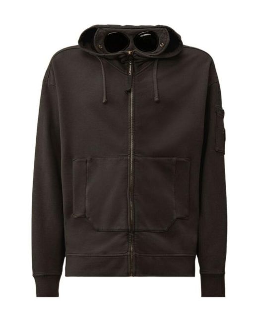 C.P. Company Lens-Detail Hoodie in Black for Men | Lyst
