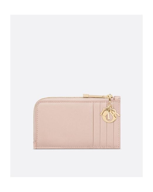 Dior Pink Cosmos Zipper Card Bag
