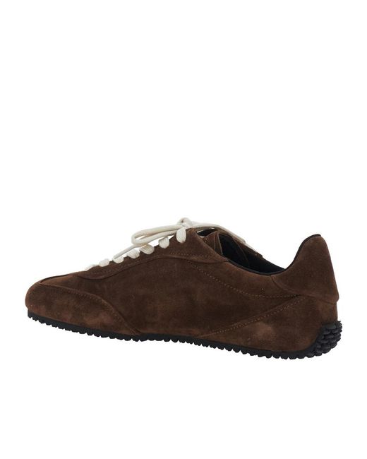 Axel Arigato Brown Suede Lace-Up Low-Top Sneakers for men