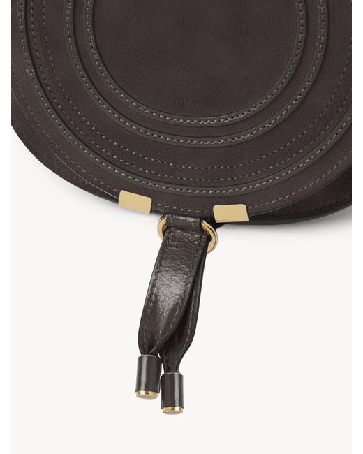 Chloé Gray Chloé Marcie Saddle Small Crossbody Bag