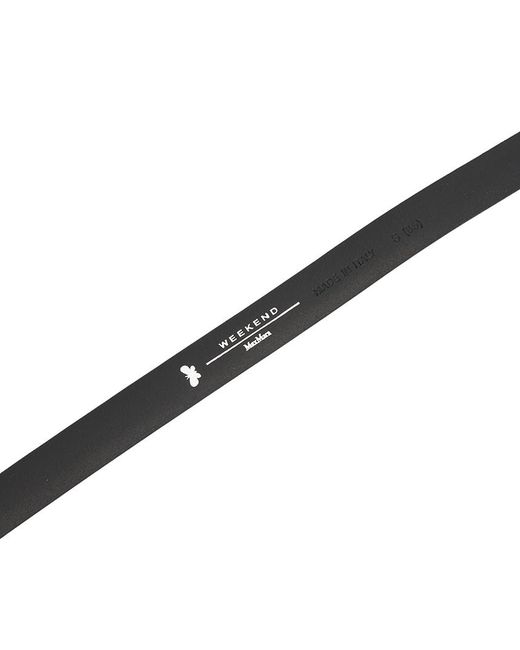 Weekend by Maxmara Black Logo Belt