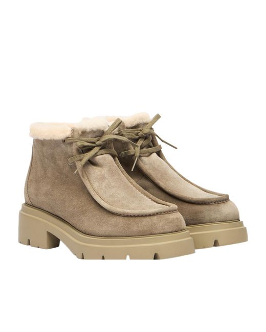 Stuart Weitzman Natural Hudson Shearling Chukka