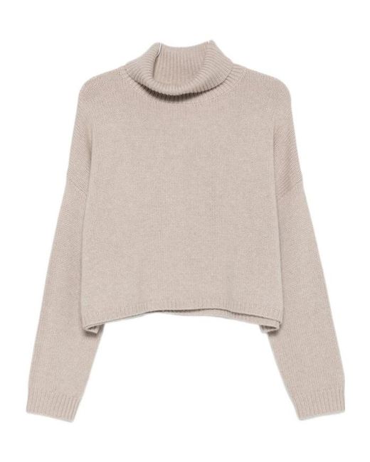 Lisa Yang Natural Turtleneck Sweater
