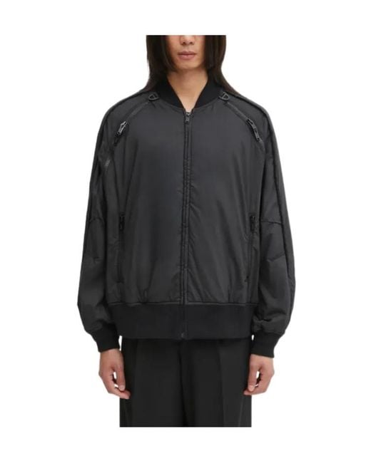 Undercover Black Zip-Detail Bomber Jacket for men