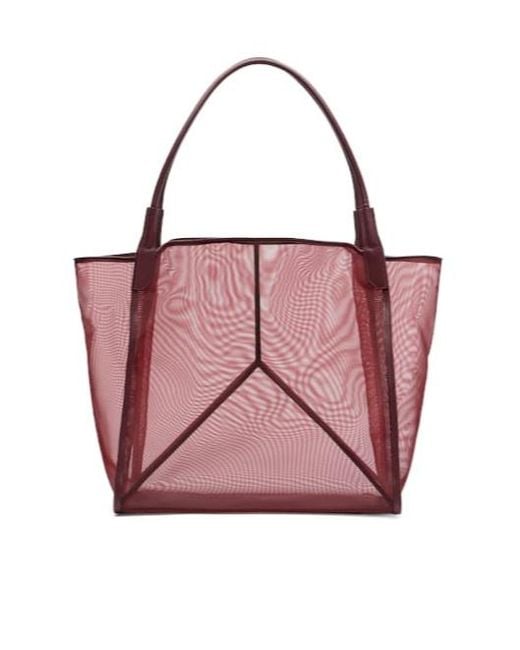 Victoria Beckham Pink Victoria Medium Mesh Tote Bag