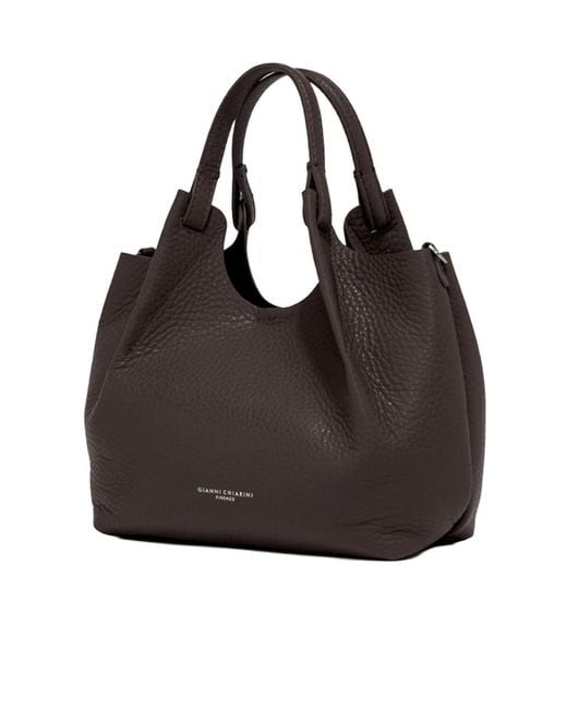 Gianni Chiarini Brown Dua Medium Top-Handle Shoulder Bag