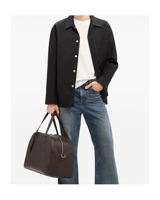Courreges Black Courrèges Retro Twill Oversized Shirt for men