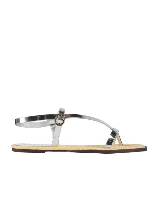 Farm Rio Metallic Leather Sandals