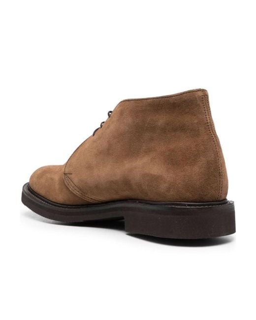 Tricker's Brown Aldo Suede Ankle Boots for men