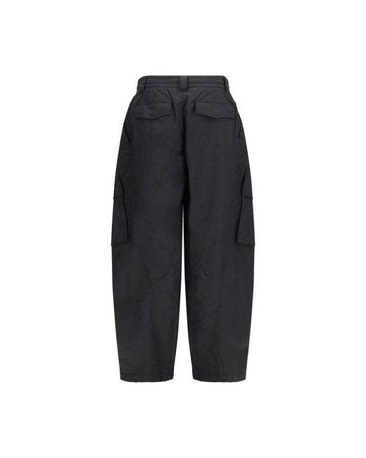 Dolce & Gabbana Blue Logo Plaque Cargo Drawstring Pants for men