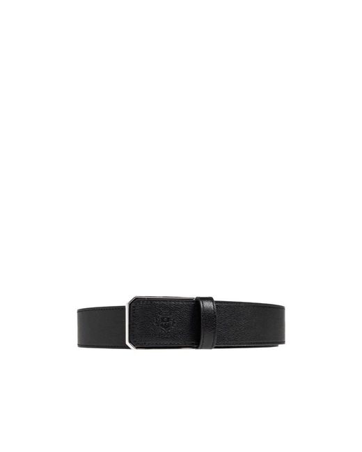 Bally White Rectangular Buckle Leather Belt for men