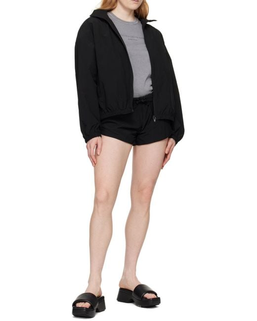 Alexander Wang Black Marathon Shorts