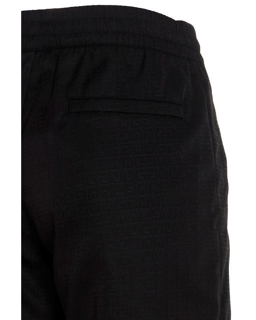 Givenchy Black High-Waisted Tapered Track Pants