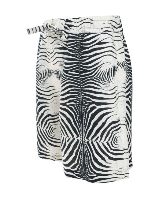 Roberto Cavalli Multicolor Printed Bermuda Shorts for men