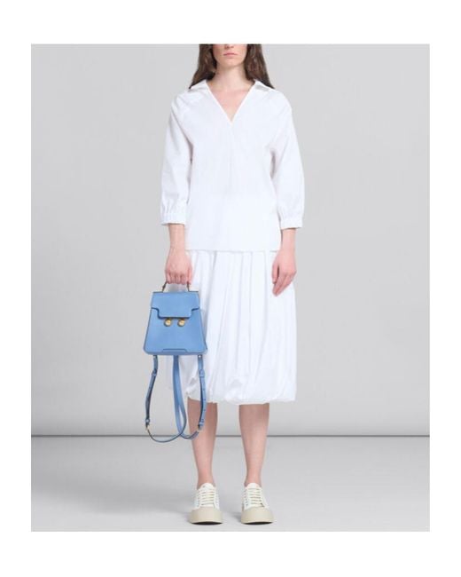 Marni Blue Trunkaroo Trapeze Backpack
