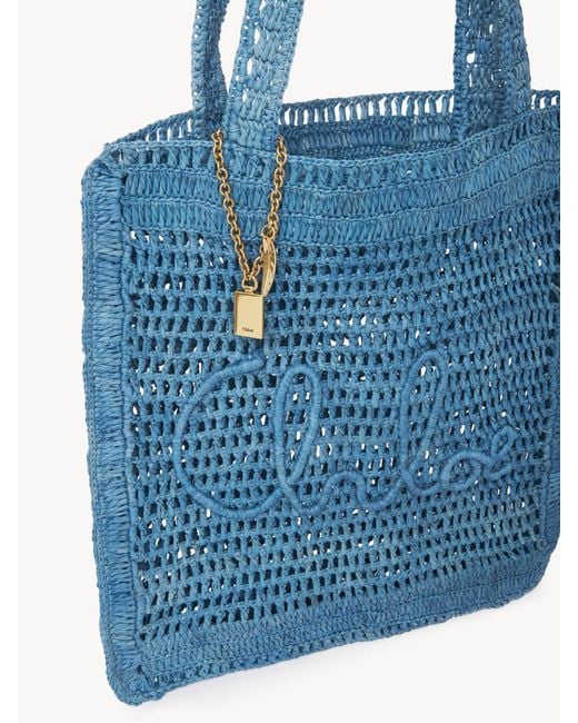 Chloé Blue Chloé Summer Banana Tote Bag