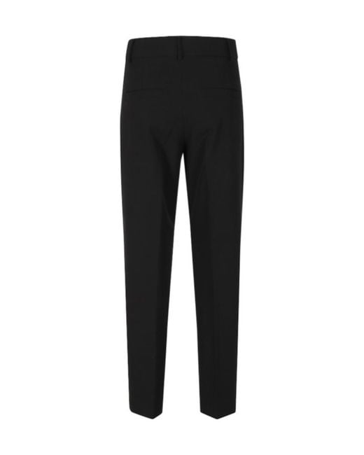 Seventy Black Casual Trousers With Belt Loops