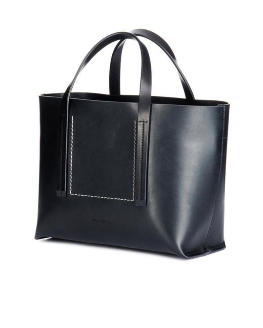 Rick Owens Black Logo Handbag for men