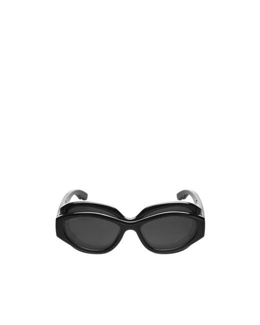 Balenciaga Black Eyewear Superbusy Round-Frame Sunglasses