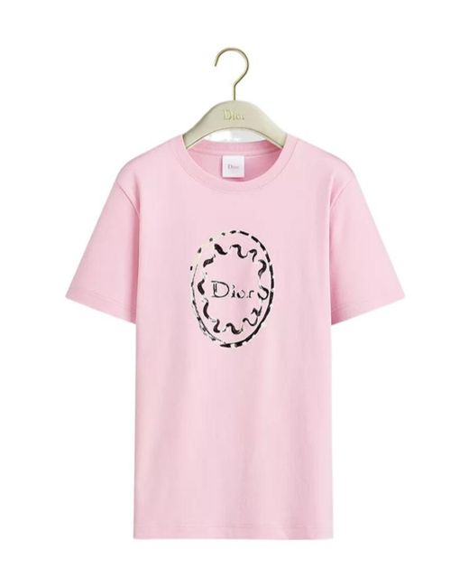 Dior Pink Fitted T-Shirt