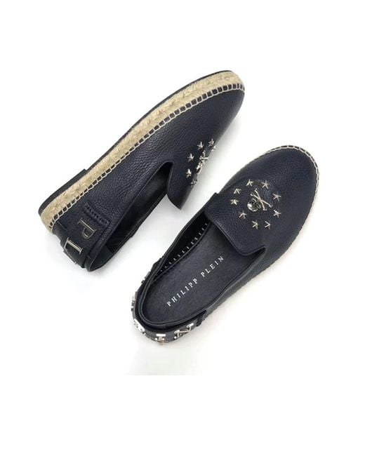 Philipp Plein Black Star Riveted Business Casual Shoes for men