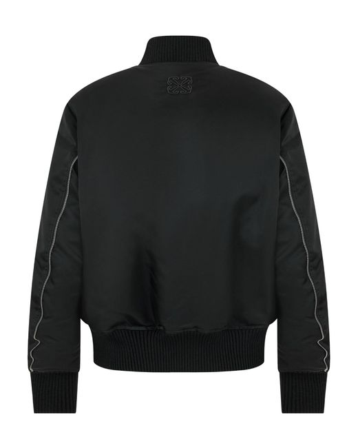 Off-White c/o Virgil Abloh Black Emb Bomber Sn99 for men