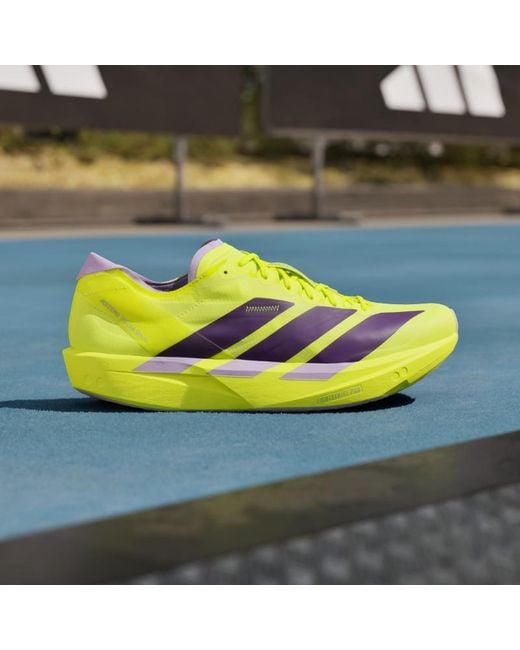Adidas Yellow Adizero Takumi Sen 11 Sneakers for men