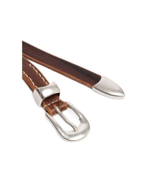 Our Legacy White Minimalist Thin Belt for men