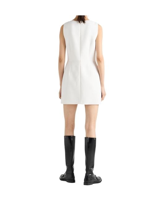 Prada White Natté Dress