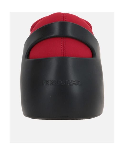 Ferragamo Red Round-Headed Casual Shoes for men