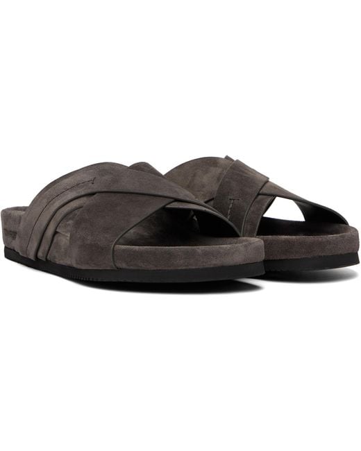 Tom Ford Brown Wicklow Slippers for men