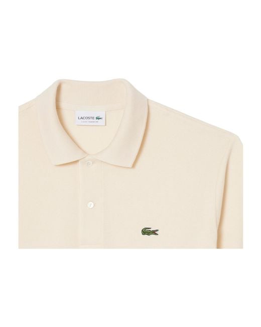 Lacoste White Classic Fit L.12.12 Original Polo Shirt for men