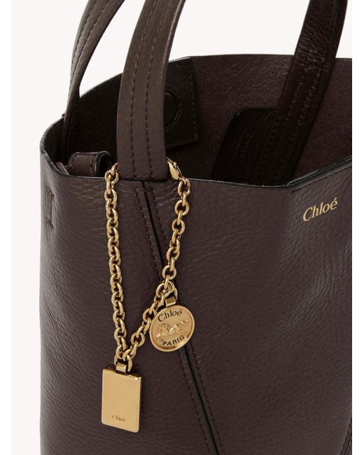 Chloé Brown Chloé Small Chloé Spin Tote Bag